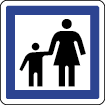 Panneau de signalisation famille