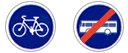 Signaux d'obligation et de fin d'obligation - Type B
