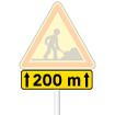 Panonceau temporaire KM2 pour support fixe
