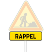 Panonceau temporaire KM9 pour support fixe