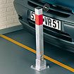 Poteau de parking rabattable