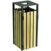 Corbeille carr�e en bois 110 litres