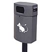 Corbeille Caneo 55 litres grise