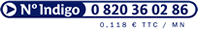 Num&eacute;ro Indigo : 0 820 36 02 86