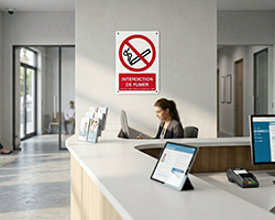 Quel mat�riau choisir pour votre panneau interdit de fumer : PVC, alu ou adh�sif ?