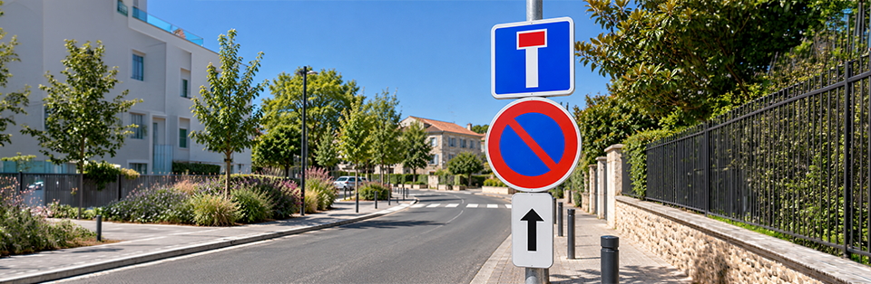 panonceaux routier stationnement