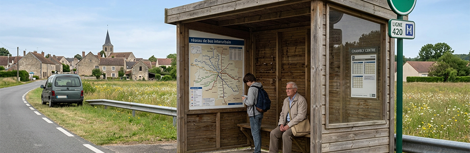 abri bus zone rurale