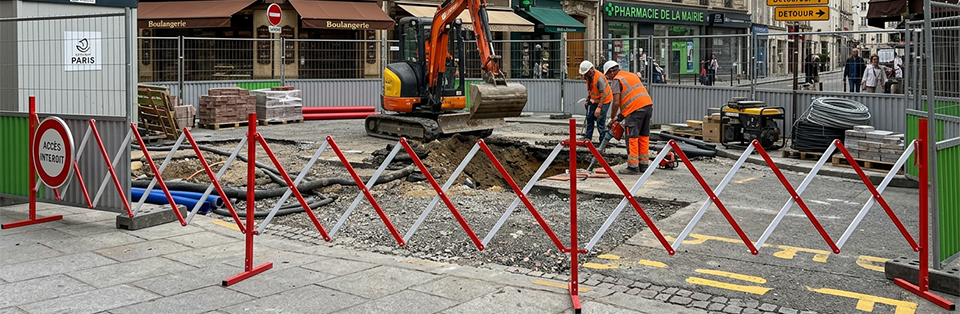 barrière travaux ville
