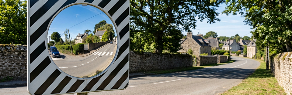 miroir routier campagne