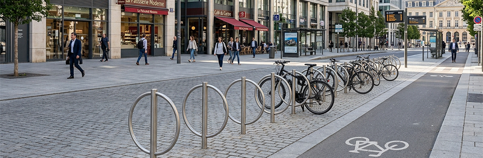arceau vélo ville urbaine