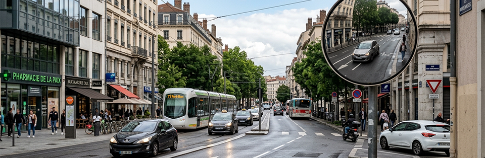 miroir de sécurité routière