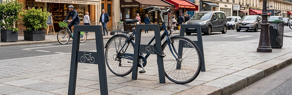 arceau vélo ville moderne