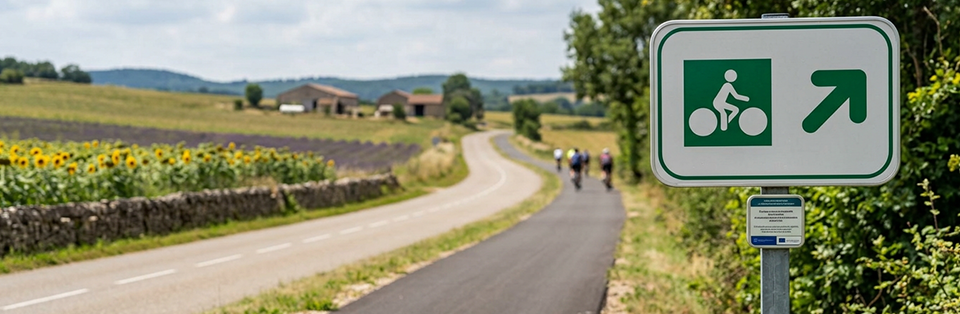 panneau piste cyclable gamme dv