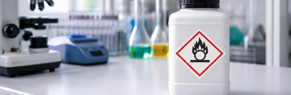 flacon matières comburante