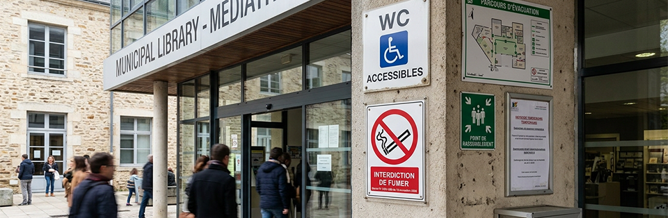 panneau interdit fumer ERP
