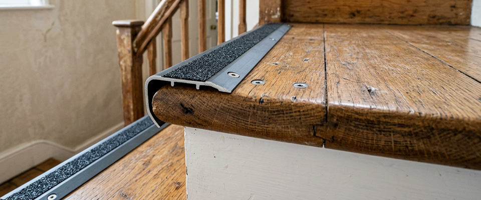Antidérapant sur escalier en bois
