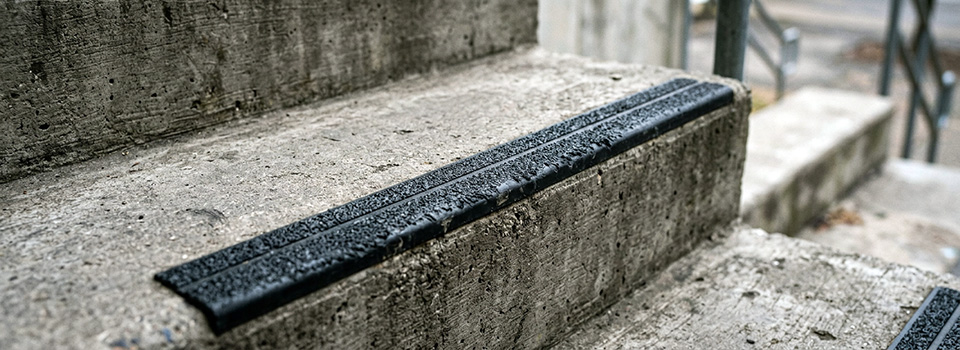 Antidérapant sur escalier en béton