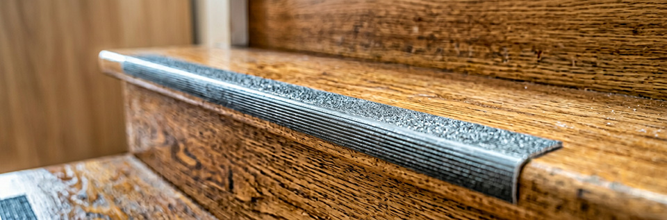 Antidérapant sur escalier en bois