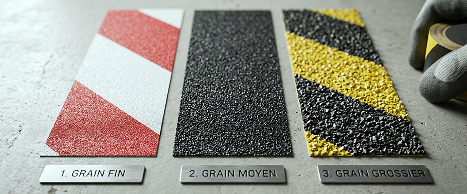 Les grains des antidérapants