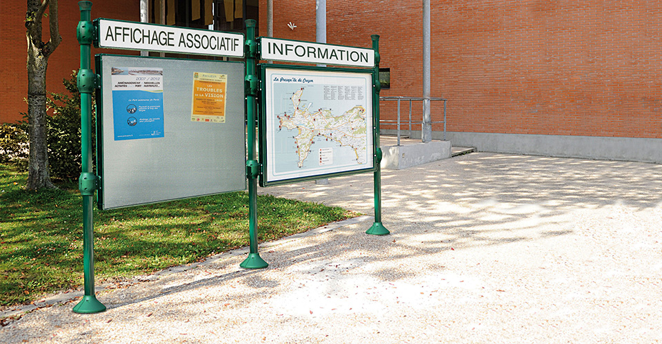 Panneau d'affichage extérieur sur pied, vitrine d'affichage extérieur