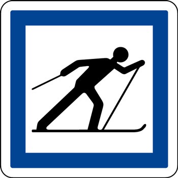 Panneau indication circuit de ski de fond CE6b