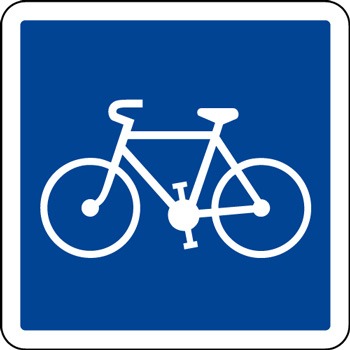 Panneau indication piste cyclable C113