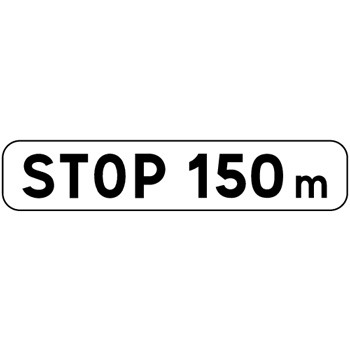 Panonceau STOP avec distance M5b