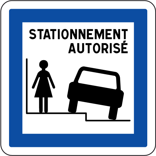 Parking privé Les voitures non autorisées seront remorquées Loin Panneau -   France