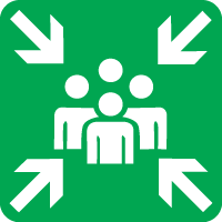 Panneau point de rassemblement (modle 2)