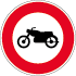 Panneau interdiction aux motos B9h