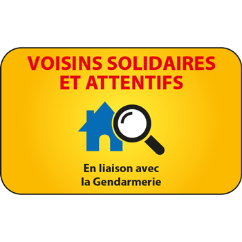Panneau voisins solidaires et attentifs (modle 2)