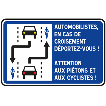 Panneau de signalisation Chaucidou (modle 2)