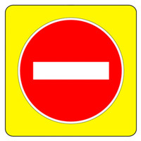 Panneau de rptition sens interdit B1j