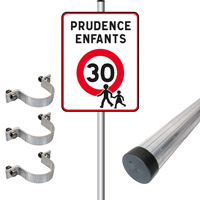 Pack panneau prudence enfants 30 km/h