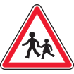 Panneau danger enfants A13a