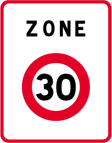 Panneau Entr e De Zone 30 Km h B30 Virages