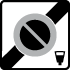 Panneau fin zone stationnement payant B50d