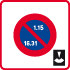 Panneau stationnement altern  dure limite B6b5