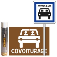 Pack signalisation place de parking de covoiturage