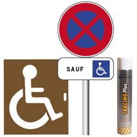 Pack signalisation place de parking handicap