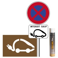 Pack signalisation place de parking voiture lectrique