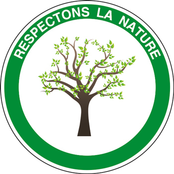 Panneau rond respectons la nature