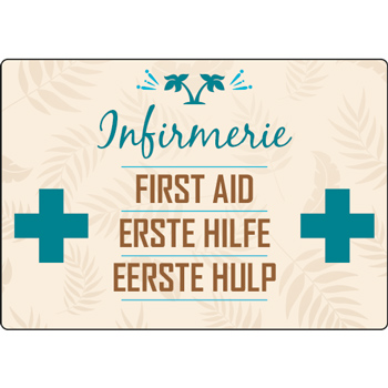 Panneau camping infirmerie