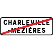 Panneau sortie de ville 2 lignes EB 20