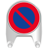 Panneau temporaire B6a1 en plastique