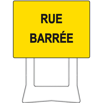 Panneau de chantier KC1 rue barre