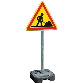 Pack panneau signalisation temporaire AK5 sur pied