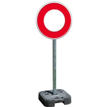 Pack panneau signalisation temporaire B0 sur pied