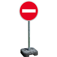 Pack panneau signalisation temporaire B1 sur pied