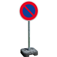 Pack panneau signalisation temporaire B6a1 sur pied